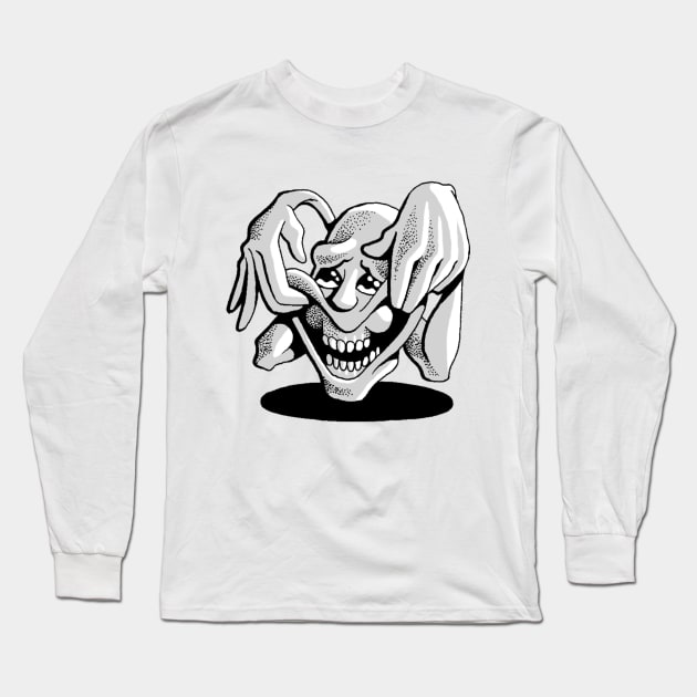 Forced Smile Long Sleeve T-Shirt by emilpytlik